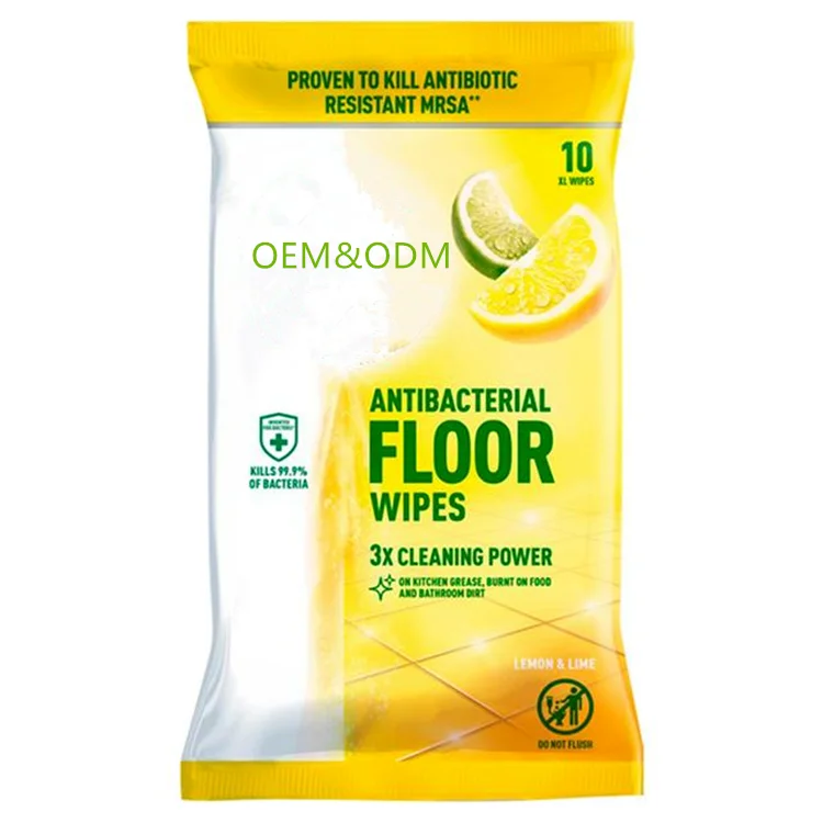 Japanese production standard non-woven disposable floor cleaning wet wipes