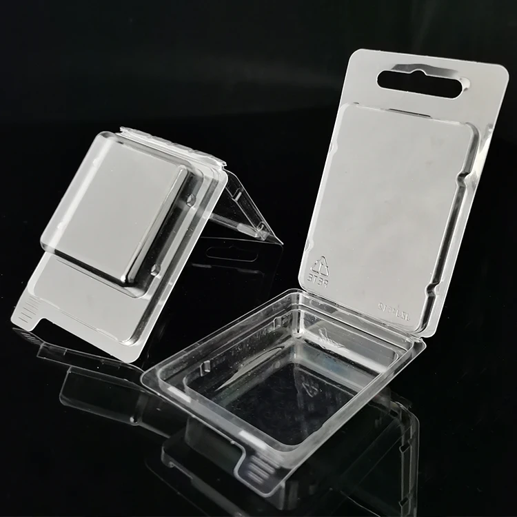 
China clear empty transparent plastic clamshell boxes blister pack for wholesale in stock 