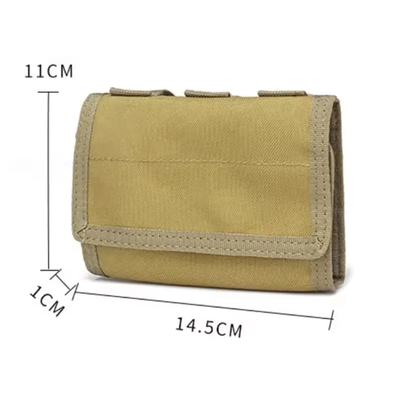 Tactical MOLLE-Integrated Mesh Roll-Pack Compact Foldable Utility Dump Pouch for Magazine Recycling Rapid Access Gear Deployment