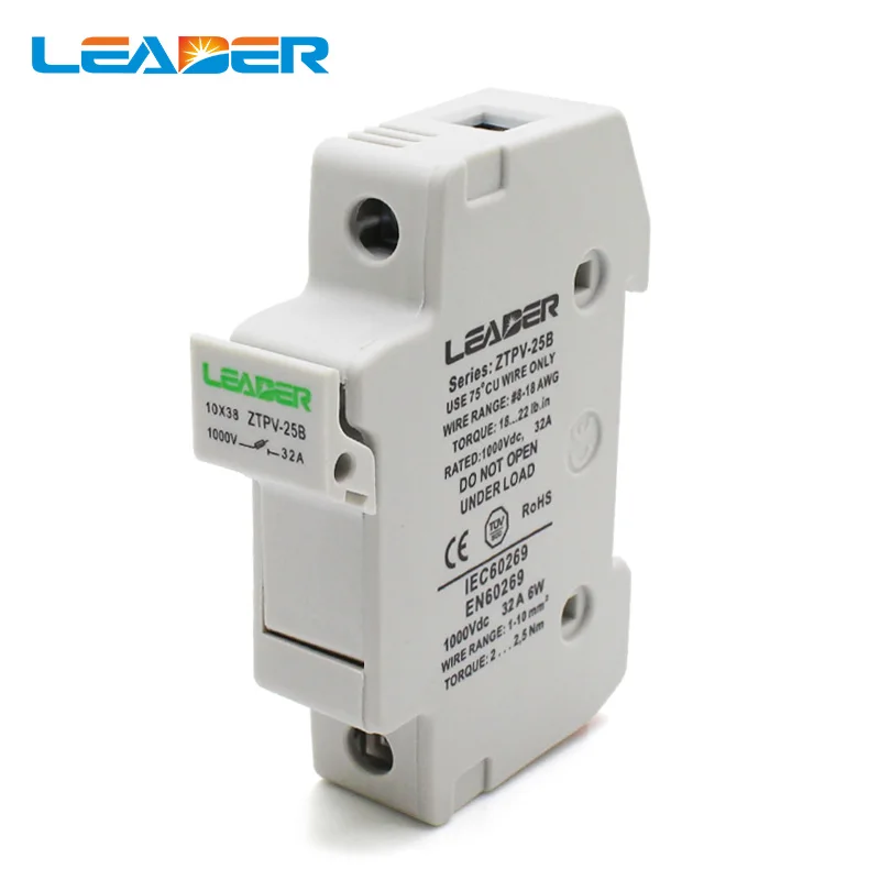 10/20/30A 10x38 Solar PV Fuse Link gPV with Fuse Holder Box, TUV/CE/RoHS Approved