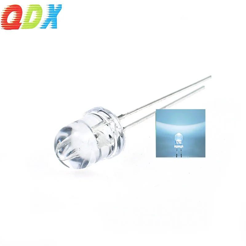 China Factory sales  led diode 8mm  white hair white diffused super bright   LED Encapsulation Series led module 500pcs/bag