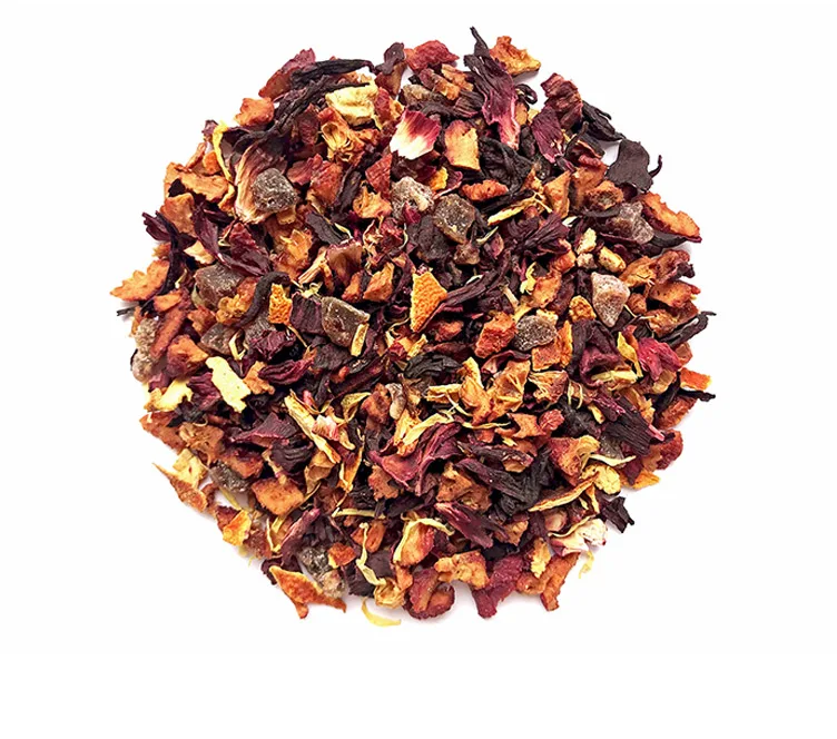 Private label Sweet Honey Peach Fruits tea Mixed Hibiscus apple  chrysanthemum Blended Fruit Flower Tea