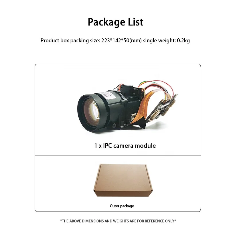 
Xmeye 85HG50PYA-S 10X Zoom 5-50mm Auto-focus Lens HI3516EV300+IMX335 5MP IP Camera Module 