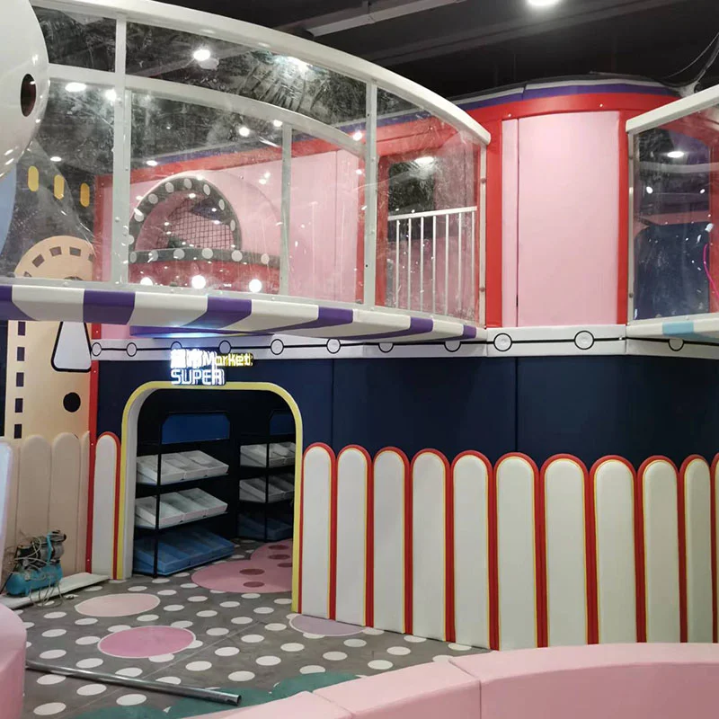 Large Maze Playland Soft Adventure Kids Slides Indoor Plastic Playground for Shopping Mall