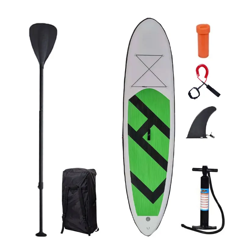 New cheap green surf paddle board, Sup,Surf board,suitable  in seas, rivers or lakes