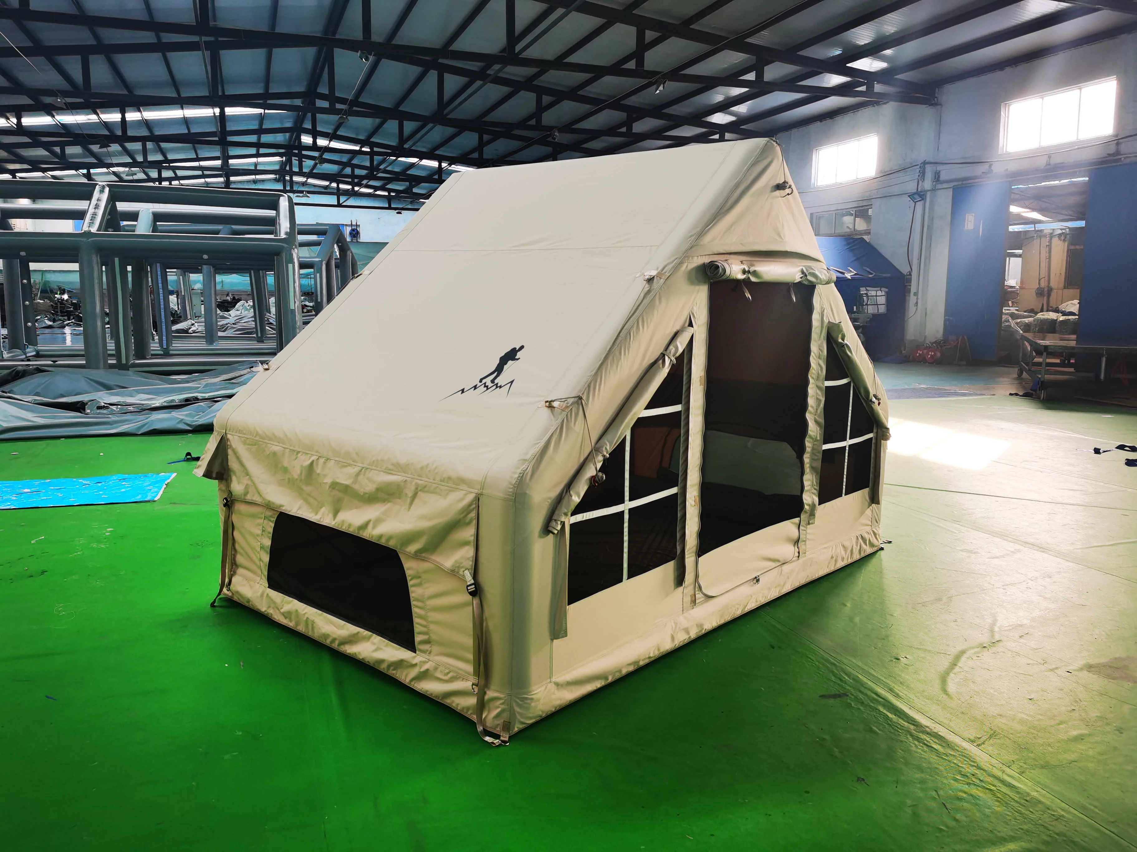 Forerunner Large Space Four Seasons Inflatable Camping Tent Waterproof Cotton Windproof Outdoor Travel Tent