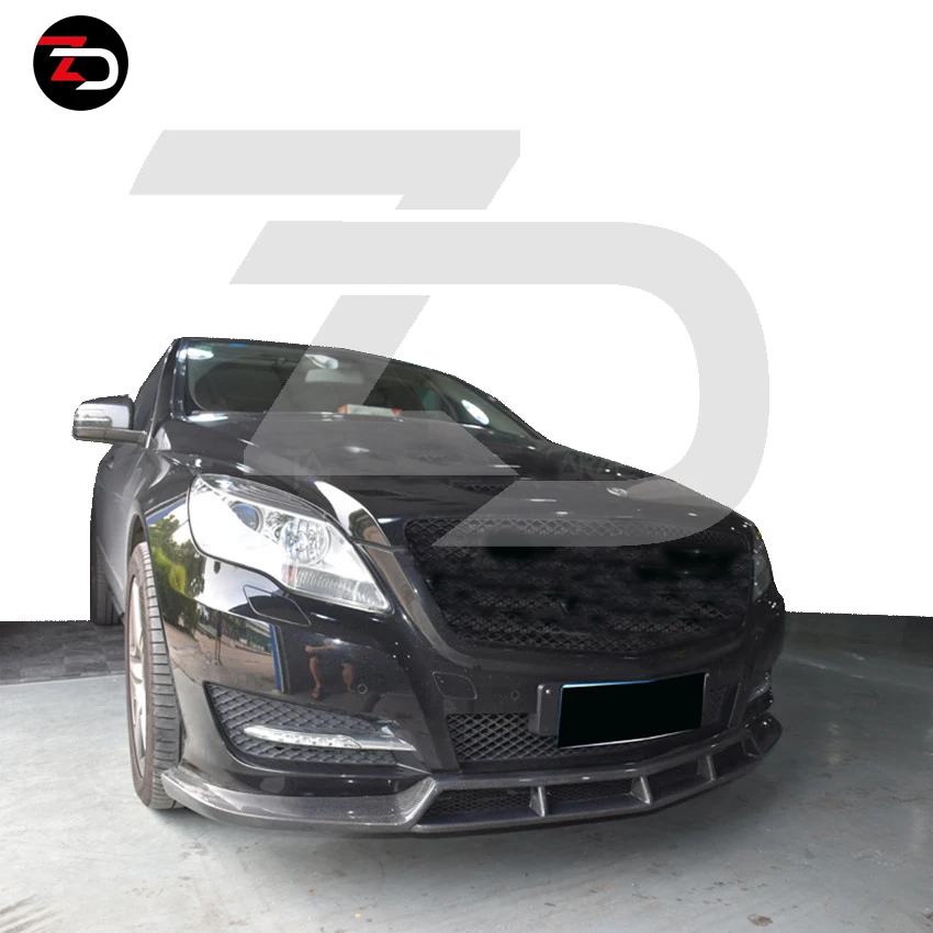 Good Quality Carbon Fiber Body Kit With Front Lip Rear Diffuser For R class W251 V251 2006 To 2008