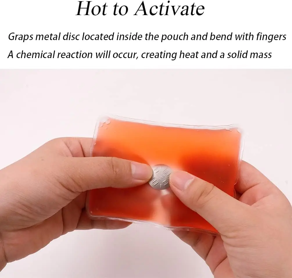 Click Hot Packs Magic Click Heat Pack Reusable Heat Pack For Neck Shoulder Back Knee Hand Foot PVC Gel Hot Heat Pad