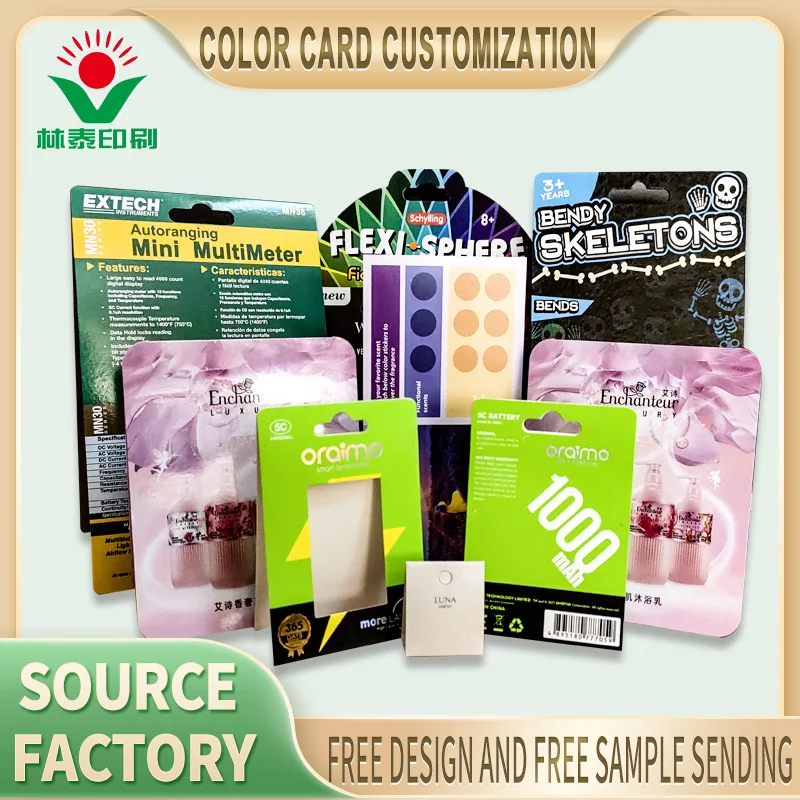 Dongguan factory customized business card packaging printing paper blister flip packaging with paper card gift