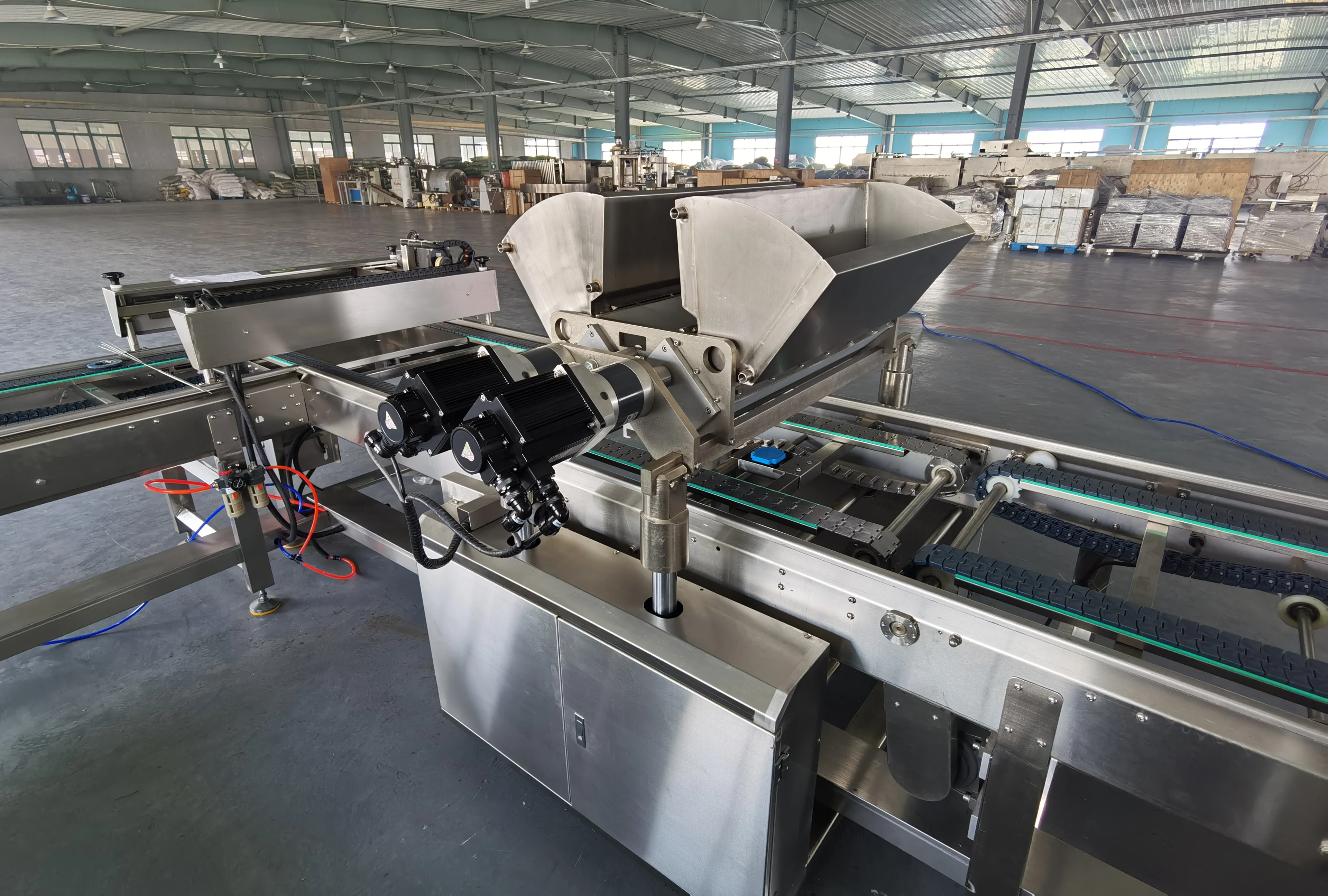 Large output Sandwich cake Egg pie cake Cupcake production line Cream, ice cream filling cake making machine made in China
