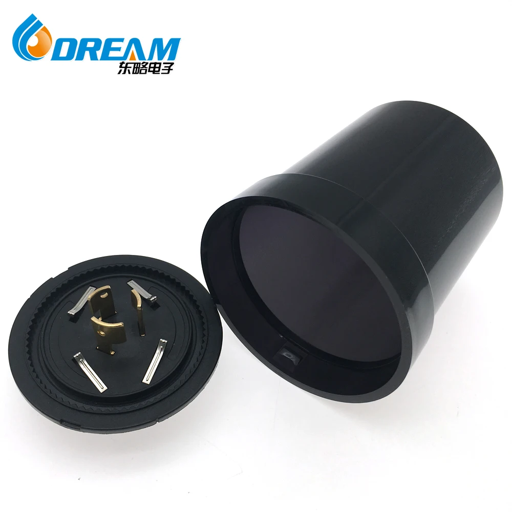 Умный наружный светодиодный светильник с высоким уровнем яркости серым и черным покрытием Затемняющая розетка NEMA аксессуары для управления фотосъемкой крышка