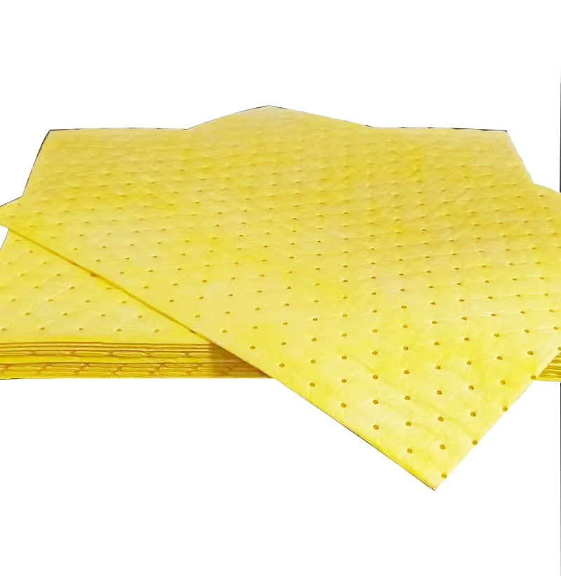Fast Shipping 2mm 4mm White Gray Yellow Super Absorb High Quality Universal Chemical Oil Absorbent Pads