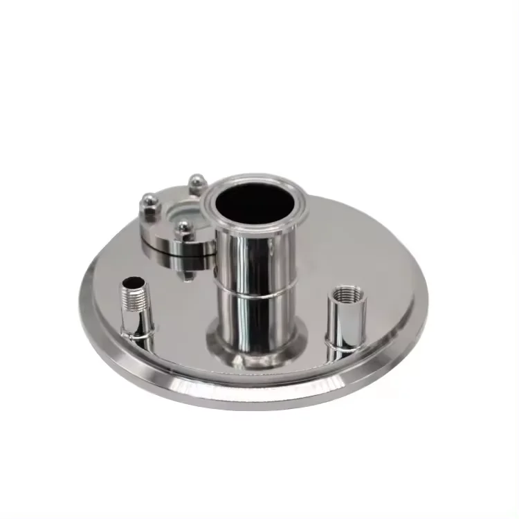 Hight Quality Sanitatry Pipe Fittings Ferrule Adapter With Flange End Sight Glass