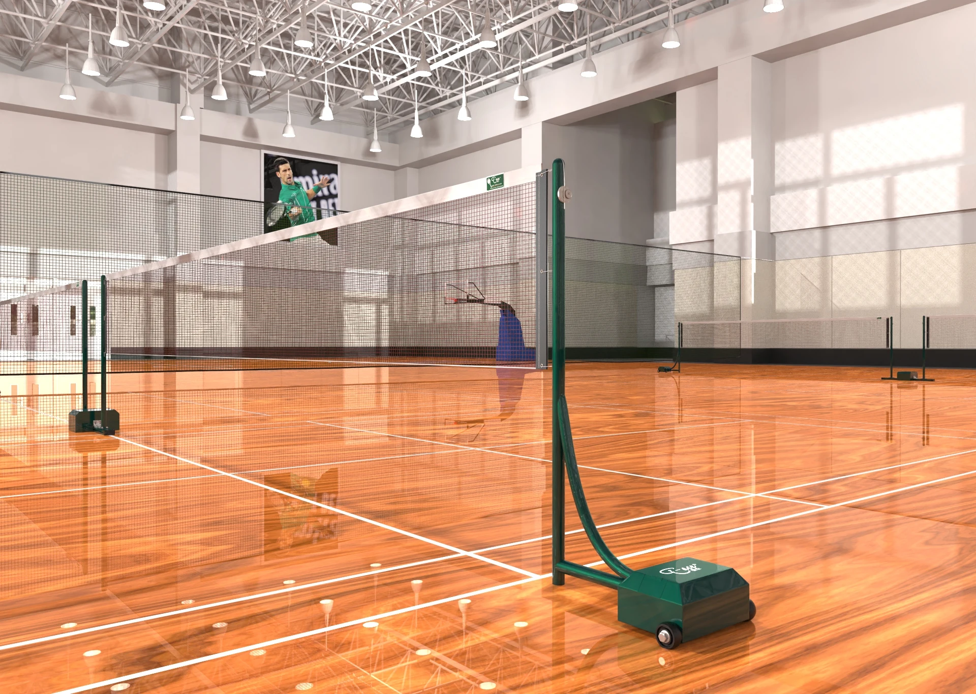Badminton net pole price for professional use