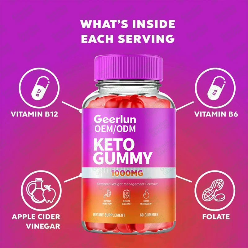 OEM High Quality Weight Loss Supplement Fat Burning Supplement Help Improve Concentration Keto Slim Gummies