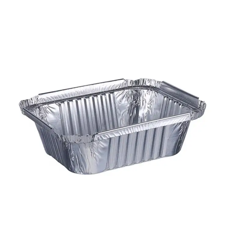 1000pic/ctn 630ml work home packing fast food disposable foil bbq grill pan half size medium aluminum