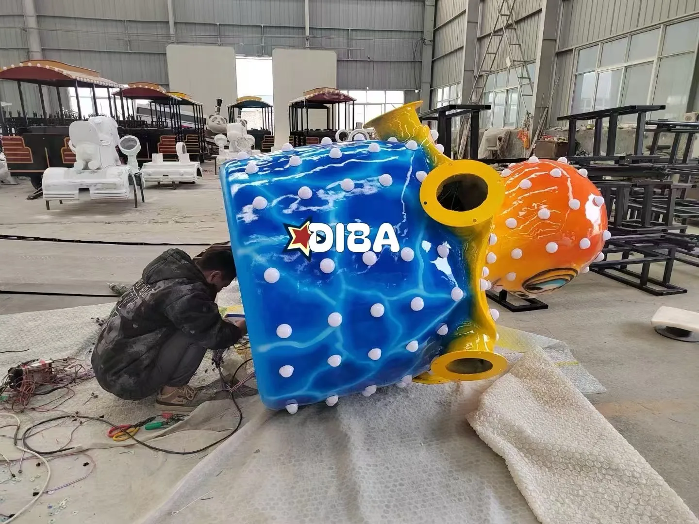 High quality Commercial Manufacturer theme amusement park manege fairground attraction rotary Big Octopus carnival ride for sale