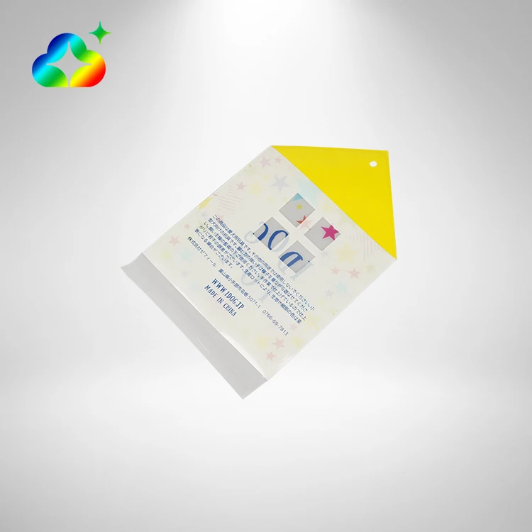Custom Printing Transparent Packaging Cellophane Clear Self Adhesive Seal Plastic Opp Bags With Header Card