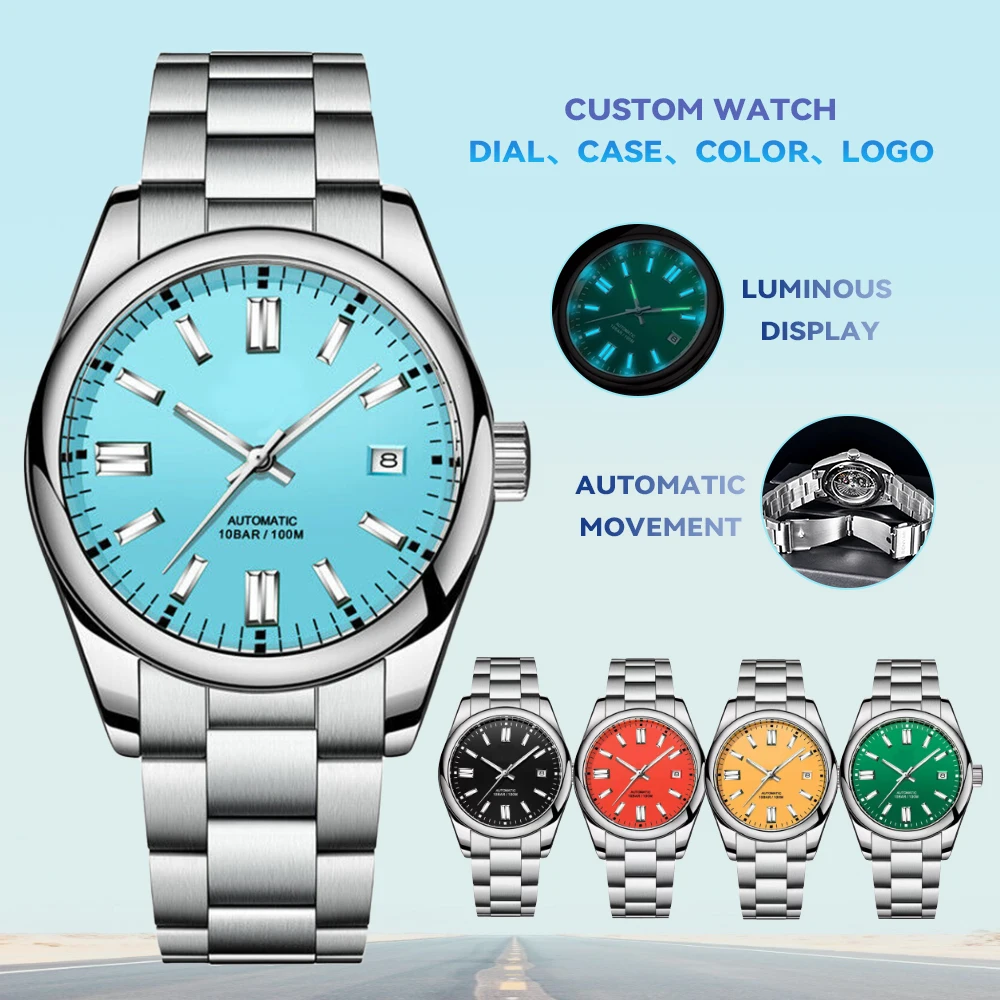 Luxury 39MM Watches Automatic Watch Leisure 100M Waterproof For Men Mechanical Wristwatch Stainless Steel Clock