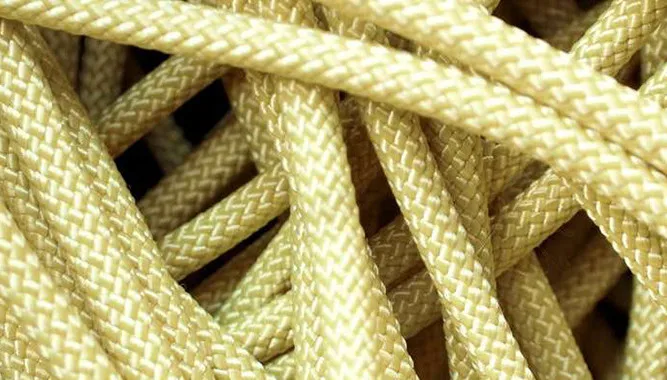 China Aramid Fiber Fabric Cord High Strength Cut Resistant Fireproof Woven Aramid Rope For Fire Show Climbing