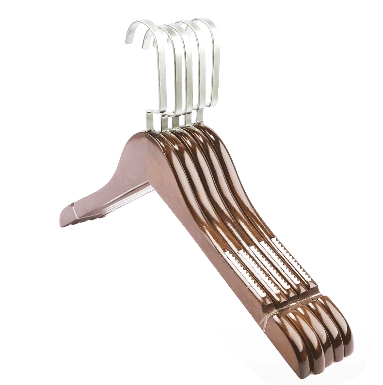 economy maple wood hangers with logo