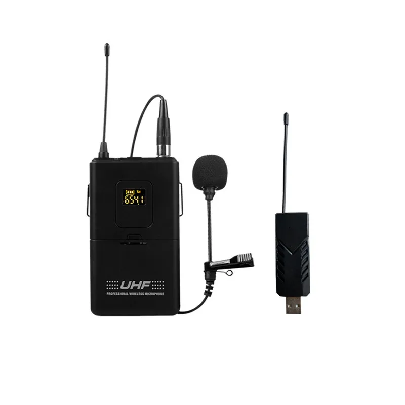 EPXCM / U-200 Wireless Lavalier Lapel Microphone,Ideal for Teaching Preaching and Public Speaking Camera  with USB Receive