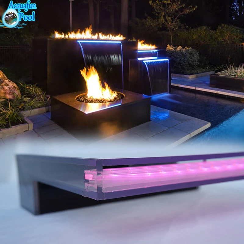 acrylic waterfall blade in garden ornaments & water feature