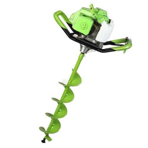 Small High-Power Gasoline Engine Tree Planting and Hollowing Equipment Screw Excavator