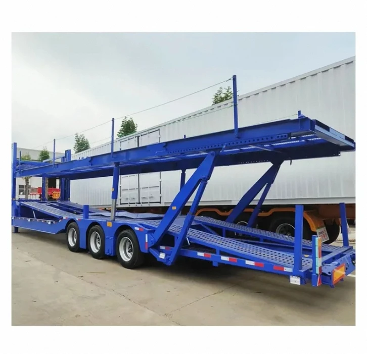 Factory Supply High Quality 2 Axle 15-17 M Auto Transport Trailer Car Carrier Semi Trailer For Sale
