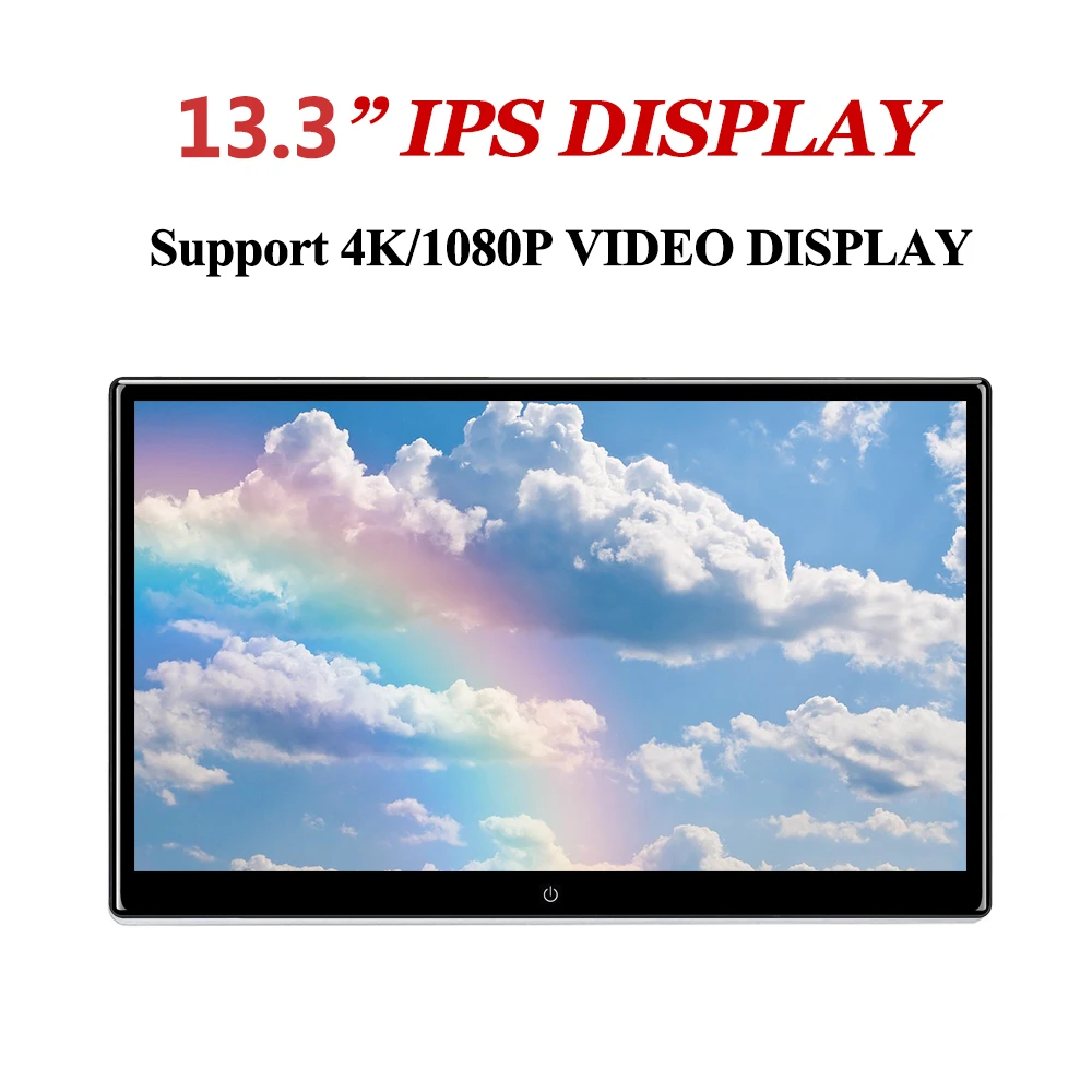 13.3 inch 2+32GB Android Headrest Car Baby Backseat entertainment HD Display 4K Netflix Video FM Transmitter Car Monitor