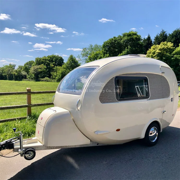 New Design Small Travel Camper Bootfood Caravan Off Road Camping Teardrop Trailer for Sale