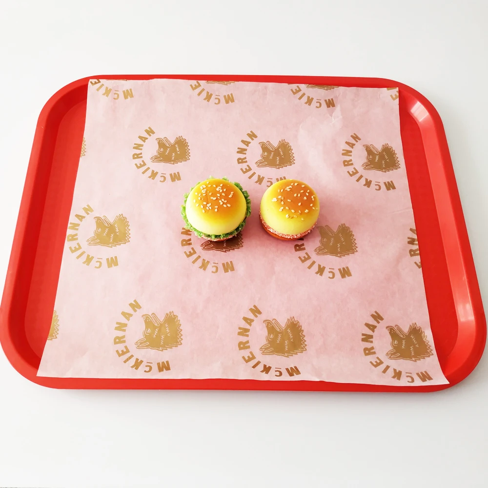 
Custom Printed Hot Dog Sandwich Food Packaging Disposable Burger Wrapping Paper 