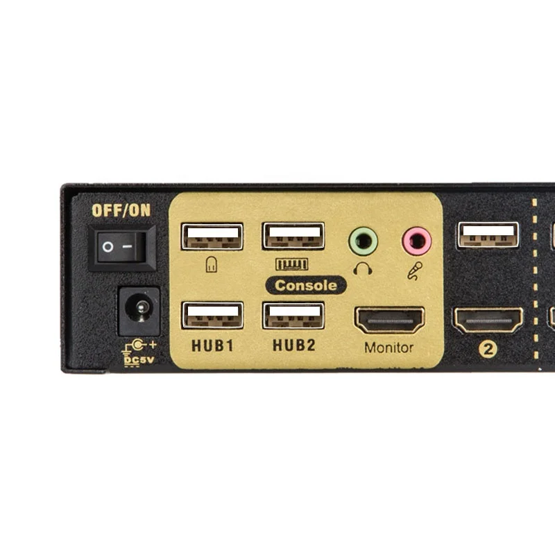  TXR 2 порта полностью автоматический USB HD MI KVM переключатель с 2Hub высоким разрешением 1080P и