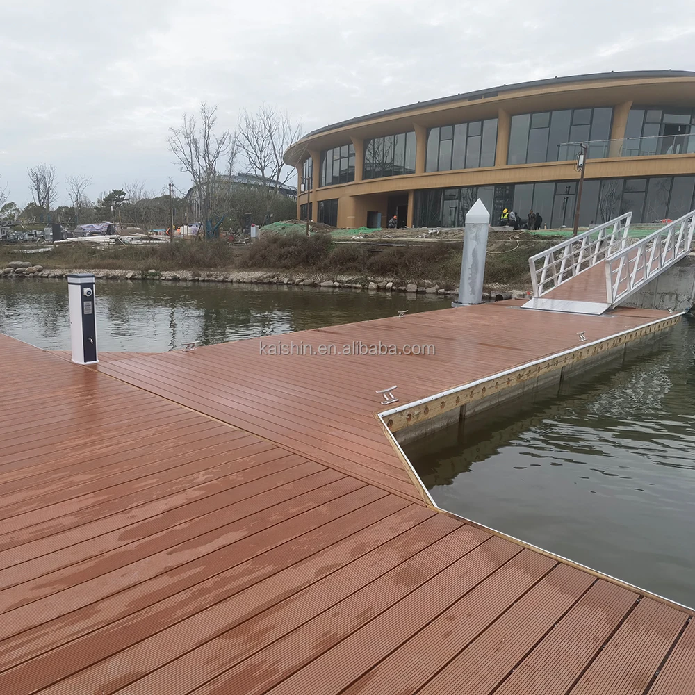 Good Stability Aluminum Alloy Floating Docks Pontoon Marine Use Floating Bridge