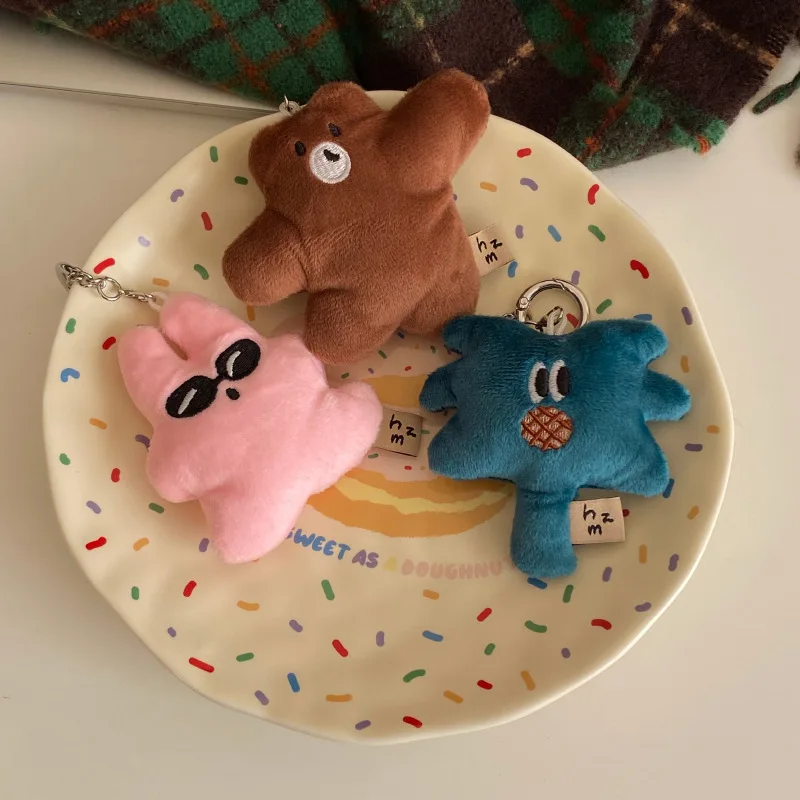 china Cute Animal Dog Repair Sunglasses Rabbit Hug Bear Bag Pendant Fun Coconut Tree Keychain Doll Machine