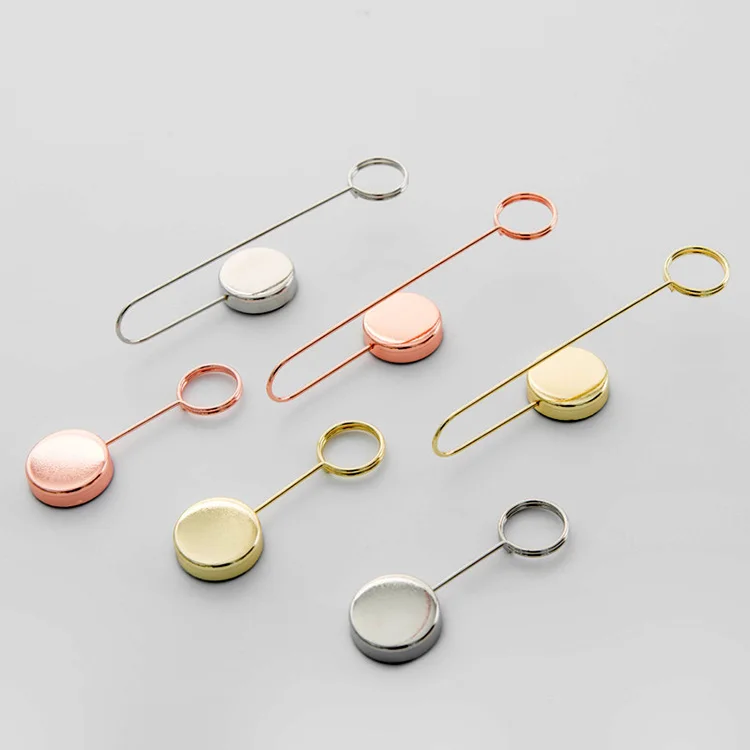 NEW item Creative hole-free wall metal stickers note clip wall display photo message memo clips