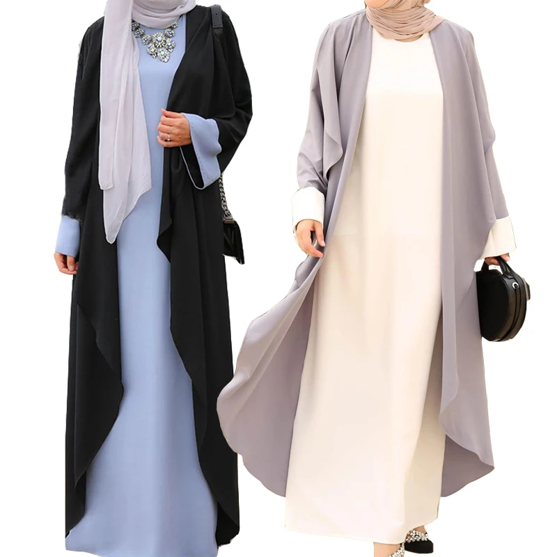 Traditional plus size arab middle eastern female long dress abaya dubai national costume muslim robe