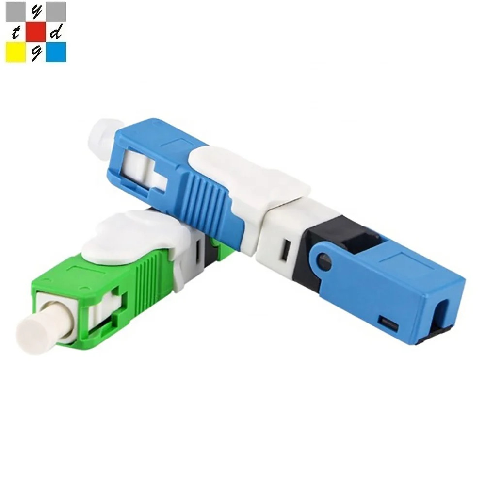 SC/UPC SC/APC Волоконно-оптический одномодовый быстрый соединитель для FTTH Прямого Кабеля