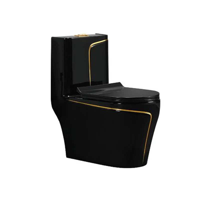 Bathroom Ceramic Toilet Siphon One Piece Toilet Color WC Bathroom Sets