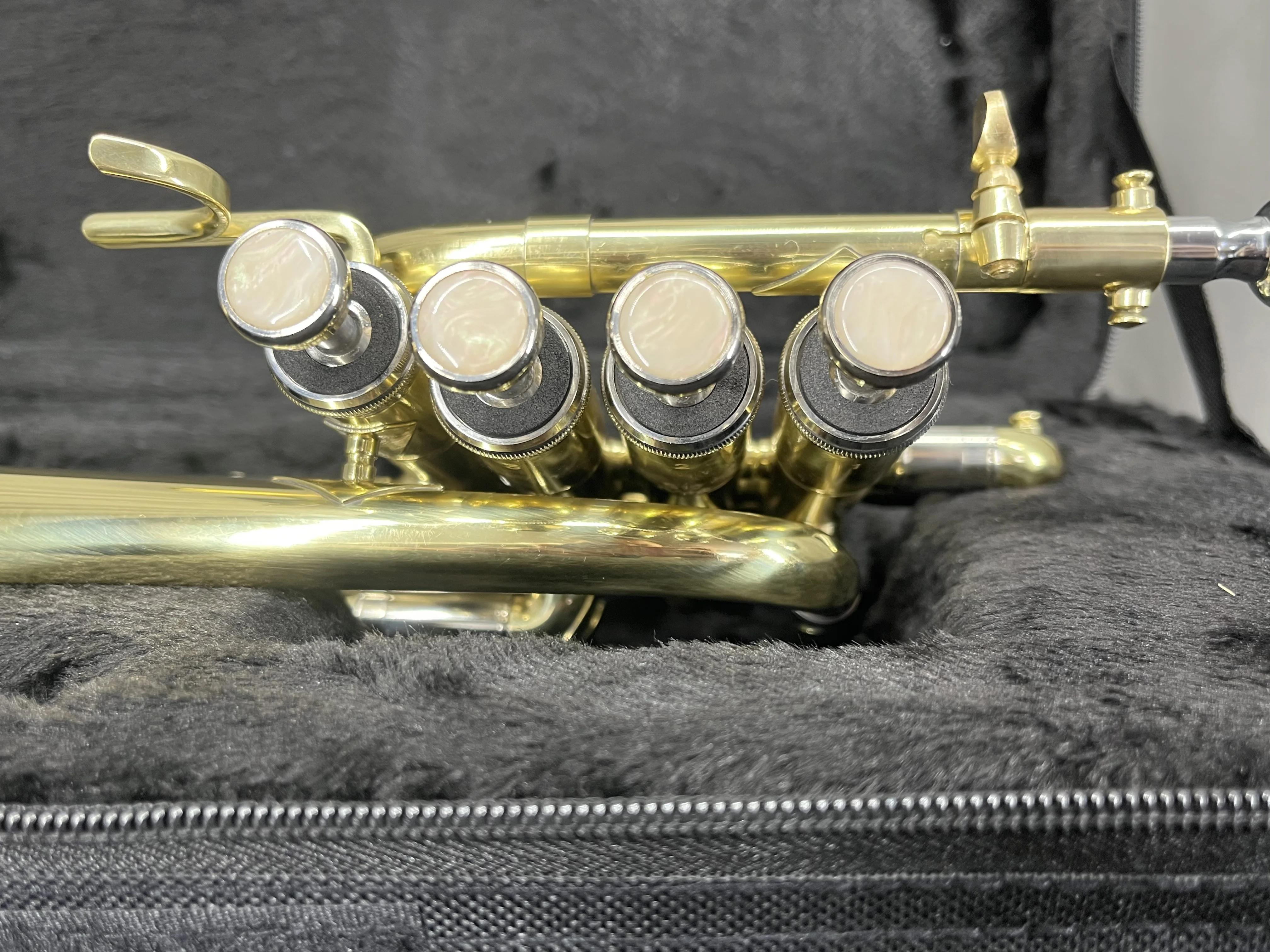 Sinomusik Yellow Brass Piccolos Trumpet windbrass for  professional player