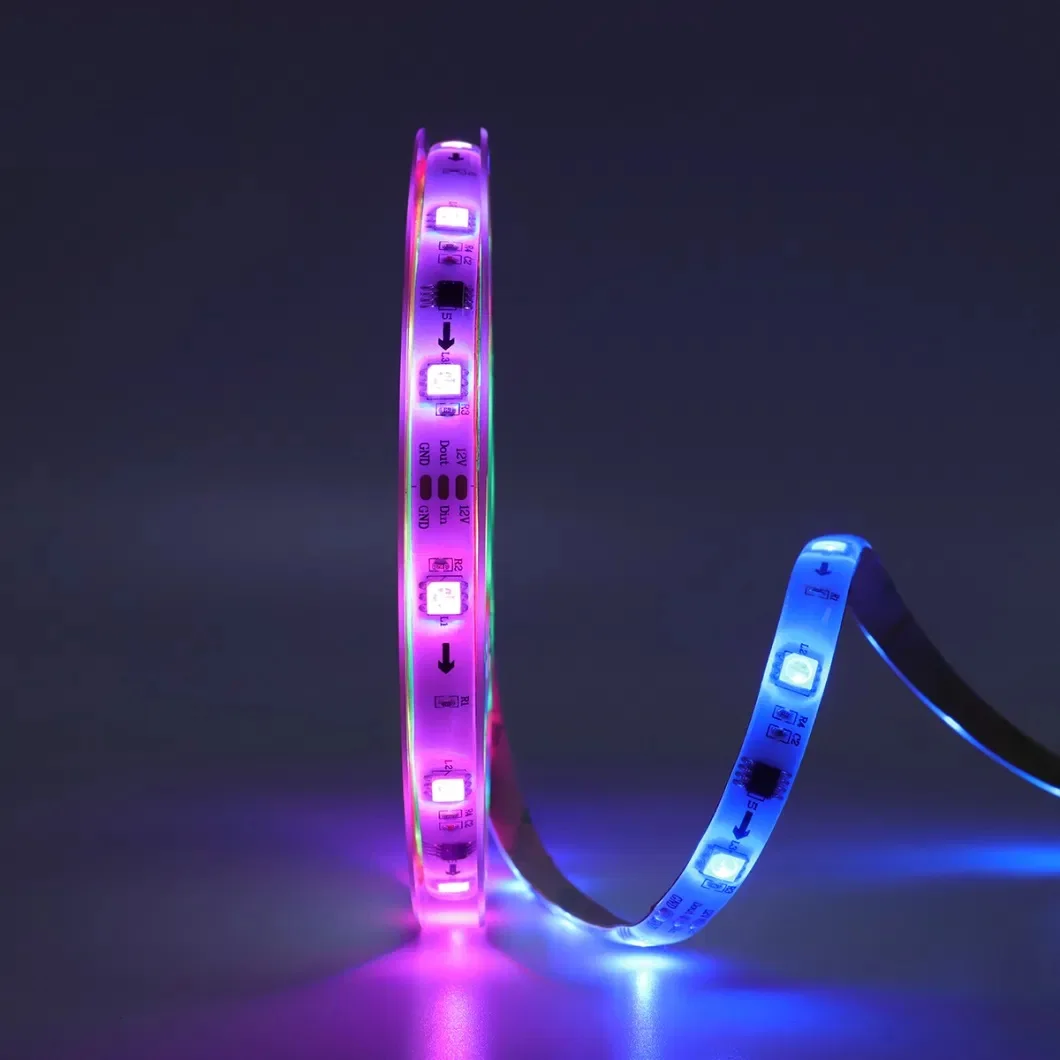 Music Sync App Remote Control USB 5V Bedroom TV PC Backlight Ambient SMD 5050 Led Strip Light 12V Flexible RGB Smart LED Strip