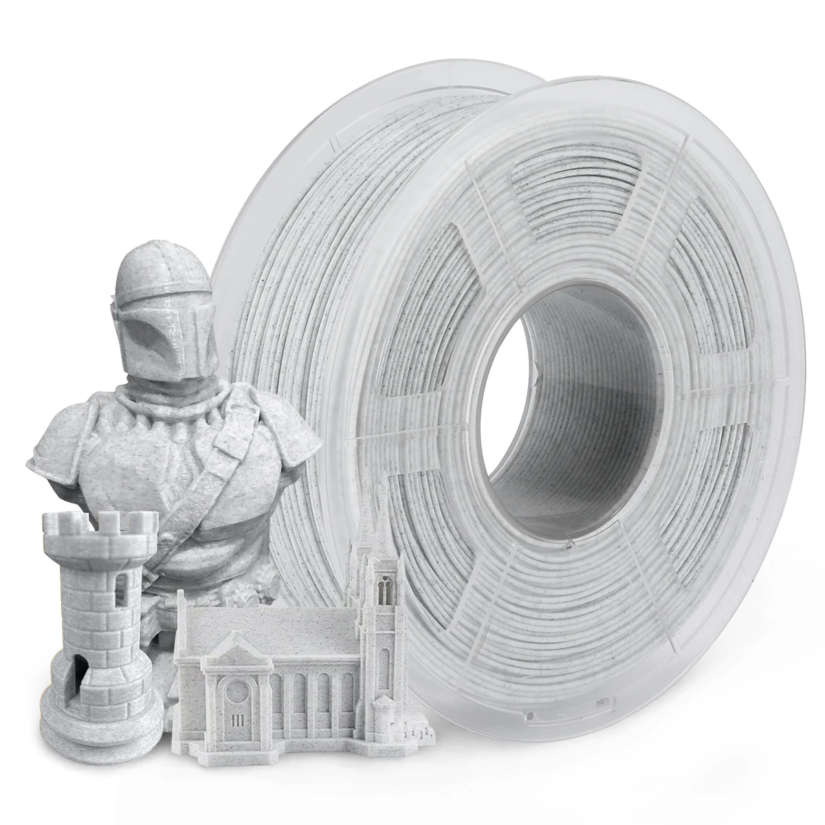 Нить SUNLU Marble PLA 3d 1,75 мм, 1 кг, каменная текстура, мраморный цвет