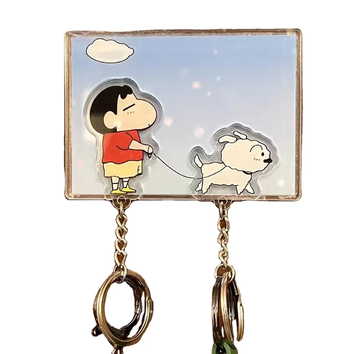 Hot Sell Couple Key Holder Wall Prevent Loss Key Pendant Lover Key Chain Home Decor Refrigerator Sticker Storage Decor For Gifts