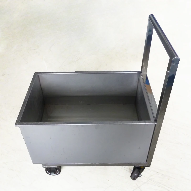 Custom Utility Sheet Metal Carts Stainless Steel Trolley Cart with Wheels
