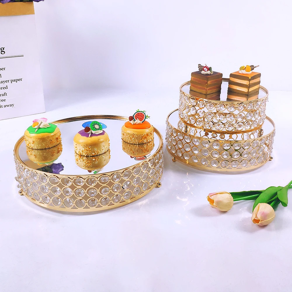 porcelaine revolving cheapest mirror luxury portable golden birdcage nordic cake hoop stand