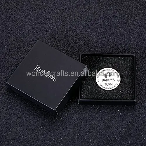 Christmas Birthday Gifts Mothers Fathers Day Mom Dad coin Funny New Mummy Daddy Make Decision Coin Gifts for First Time Parent