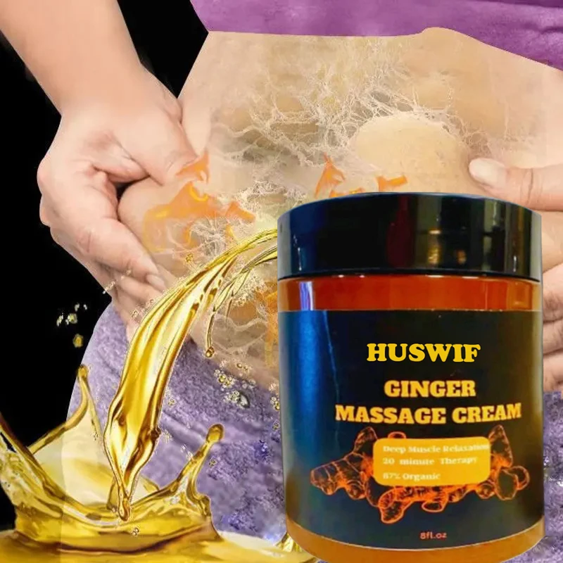 Wholesale Fast Effect Flat Tummy Ginger Body Massage Cream Waist Hot Gel Slimming Fat Burning Cream for Shaping Waist