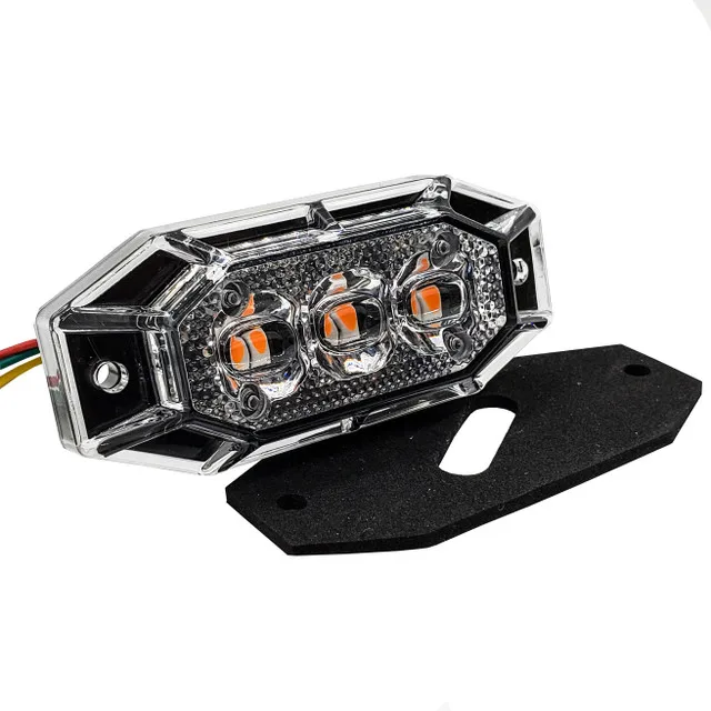 Emergency Vehicles Car 12V LED Flash Light Amber Truck Strobe LED Flashing Warning Light