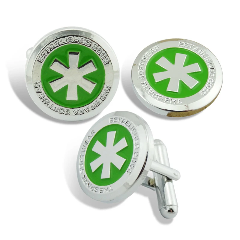 Factory Direct Custom Men Cufflinks And Tie Clips Alloy Metal Cuff links Men Cufflinks