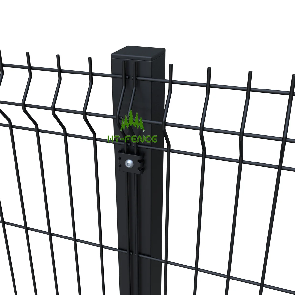 HT-FENCE бестселлер легкая установка защита сада по периметру 3d изогнутая железная сетка fenc